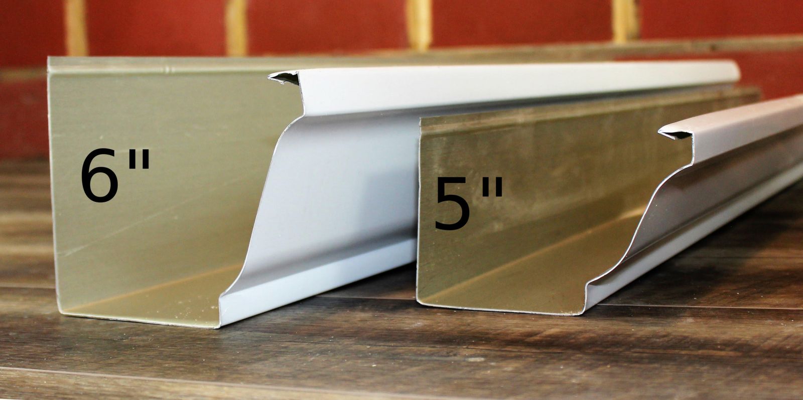 6 and 5 inch gutters